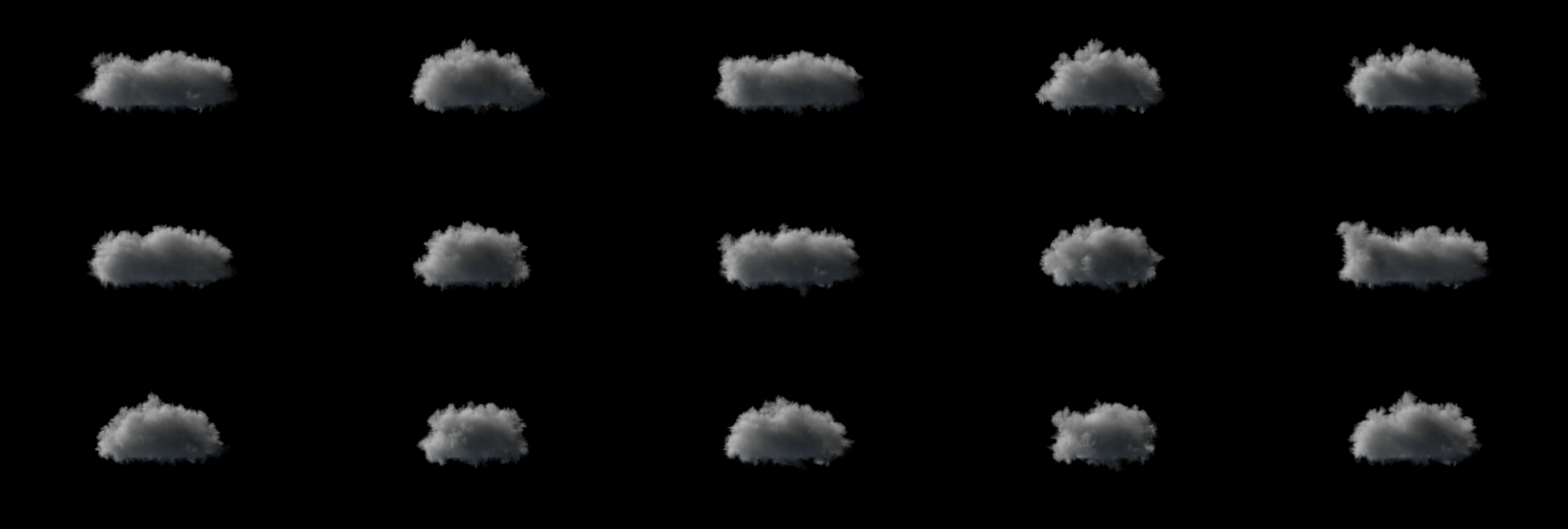 Low resolution clouds with PDG