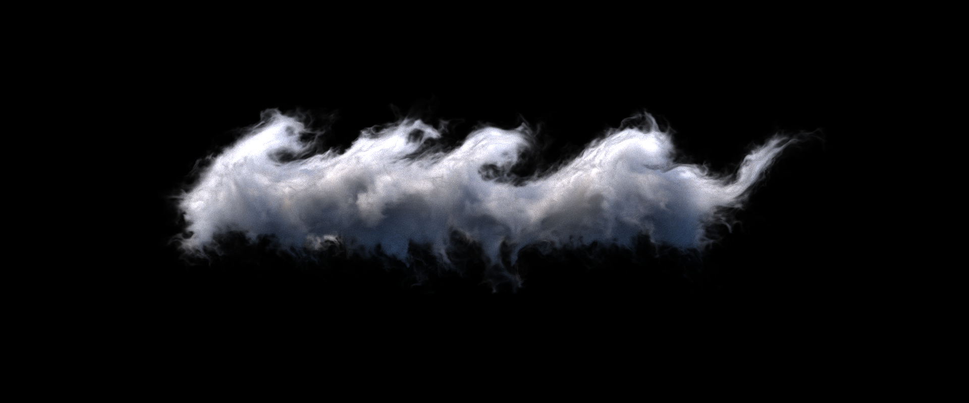 Kelvin Helmholtz cloud simulated with Houdini