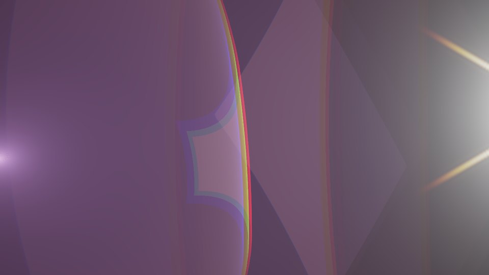 A light just outside the frame